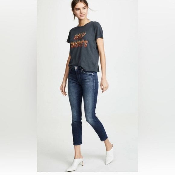 MOTHER The Looker Crop in On The Edge Jeans Size 27 - Picture 1 of 12
